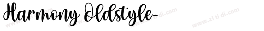 Harmony Oldstyle字体转换